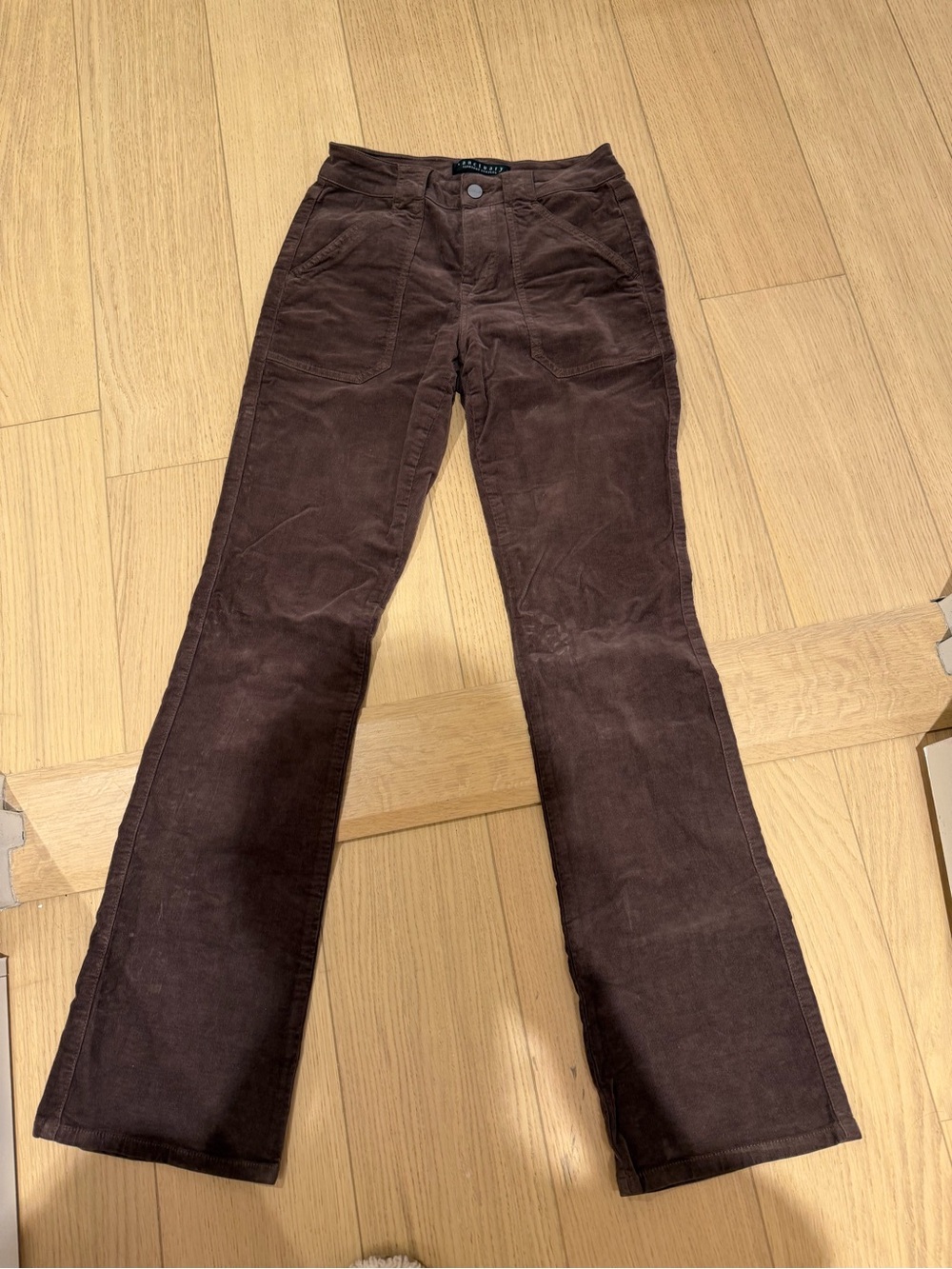 Revolve Santurary Corduroy Bootcut / straight Jeans in Brown - Picture 1 of 8